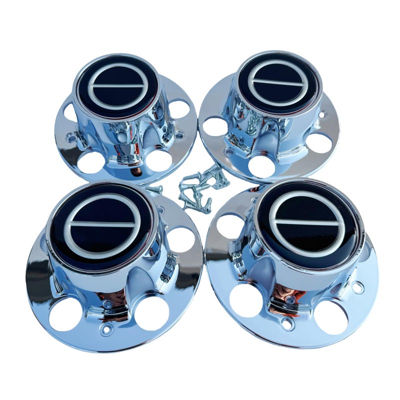 PPCovers 4PCS Replacement for Ranger Bronco II Explore Chrome Wheel Center Cap Hub Caps - Image 1